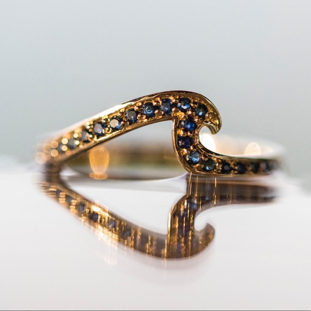 Sapphire Wave Ring